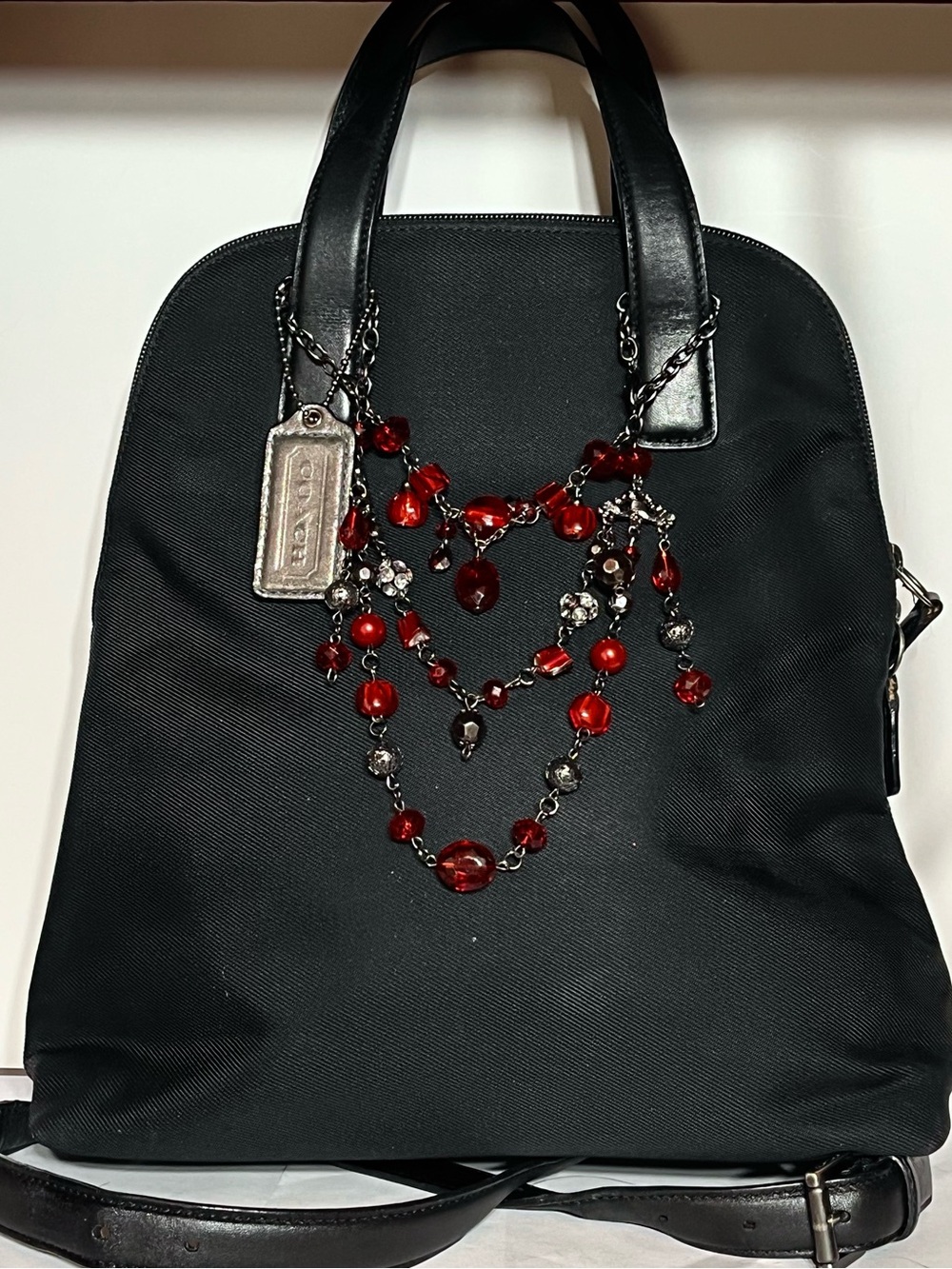 Vintage Coach Mercer Black  Backpack GUC